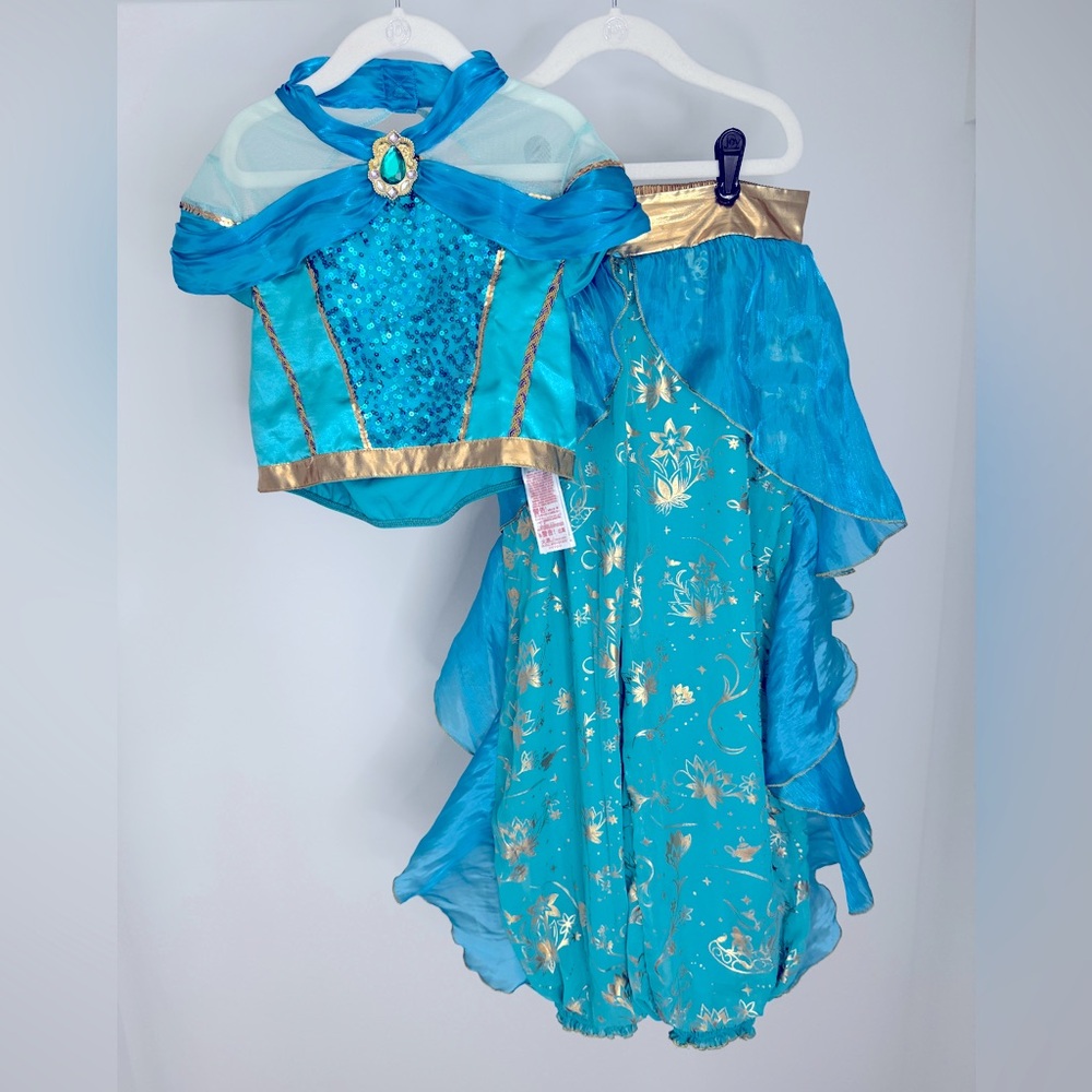 Disney Boutique Princess Jasmine Costume (2 piece pants and crop blouse).
